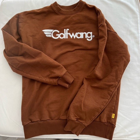 Golf Wang Tops - GOLF WANG, Tyler the Creator brown sweatshirt , UNISEX M perf condition. Cozy!